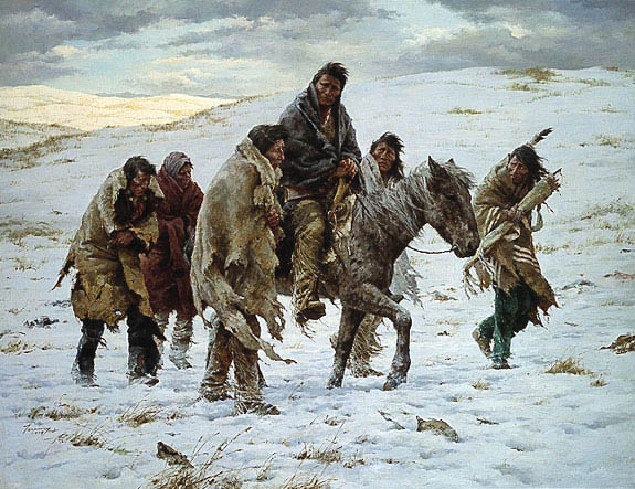 Terpning - Chief Joseph Rides to Surrender